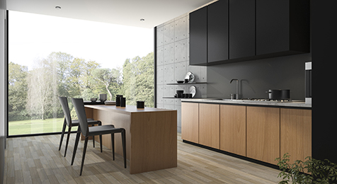 3d-rendering-modern-black-kitchen-with-wood-built